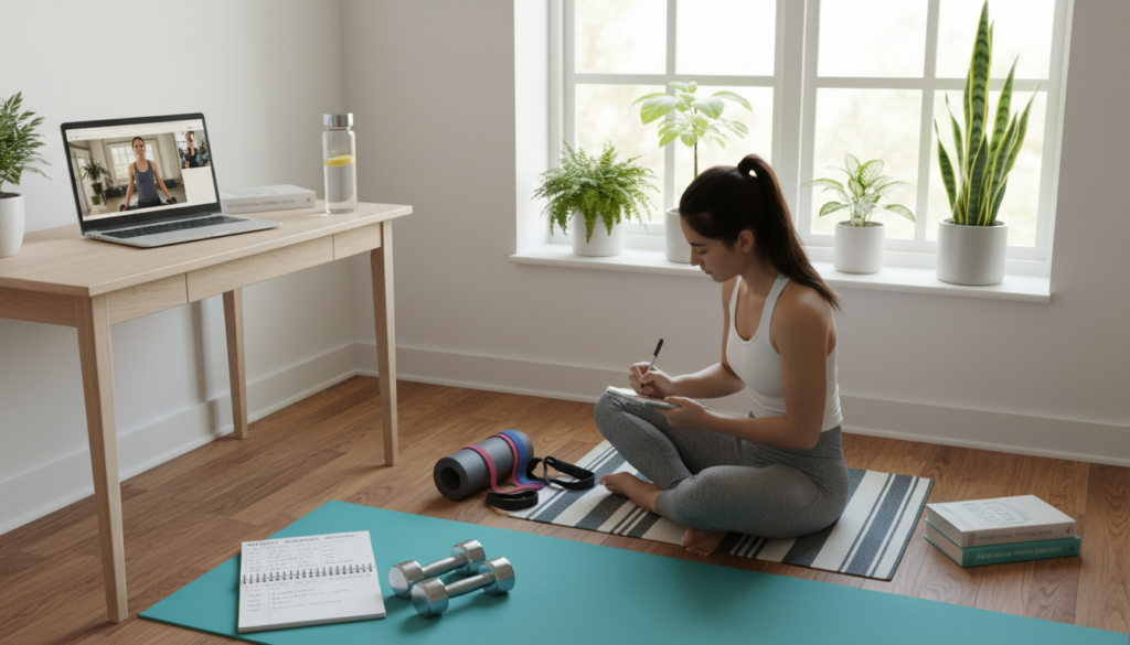 home workout routine planning